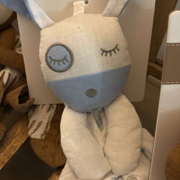 lulujo Baby Muslin Lovies Toy, Blue Puppy - Picture 5 of 5